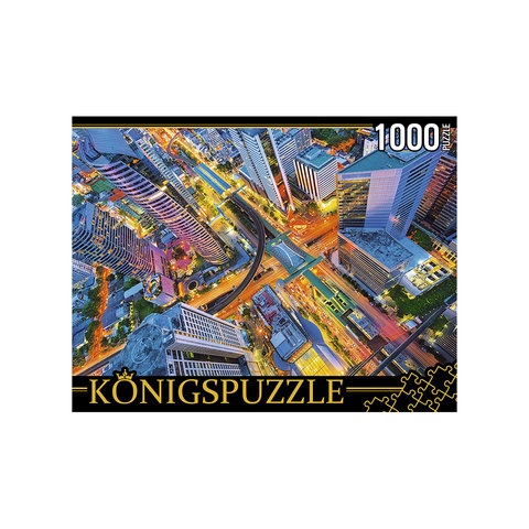 пазл 1000 элементов таиланд. ночной бангкок konigspuzzle гик1000-0636
