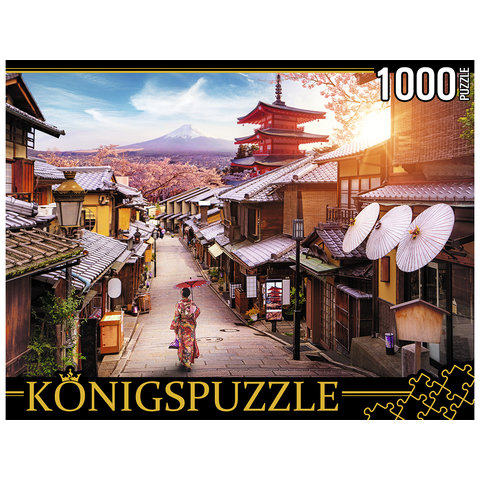 пазл 1000 элементов улочка в токио konigspuzzle штк1000-6796