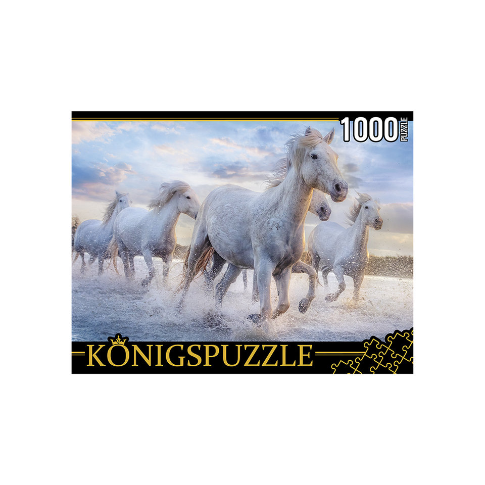 пазл 1000 элементов дикий табун konigspuzzle гик1000-0646