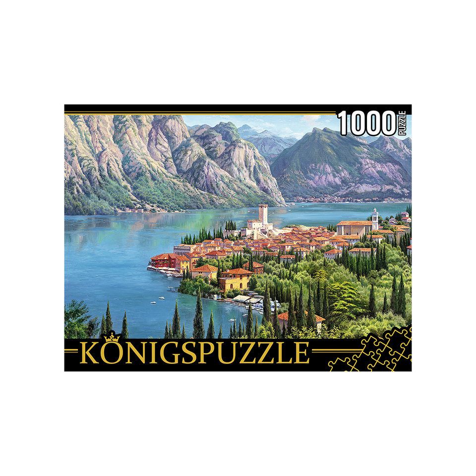 пазлы 1000 элементов Городок у моря рукк1000-3585