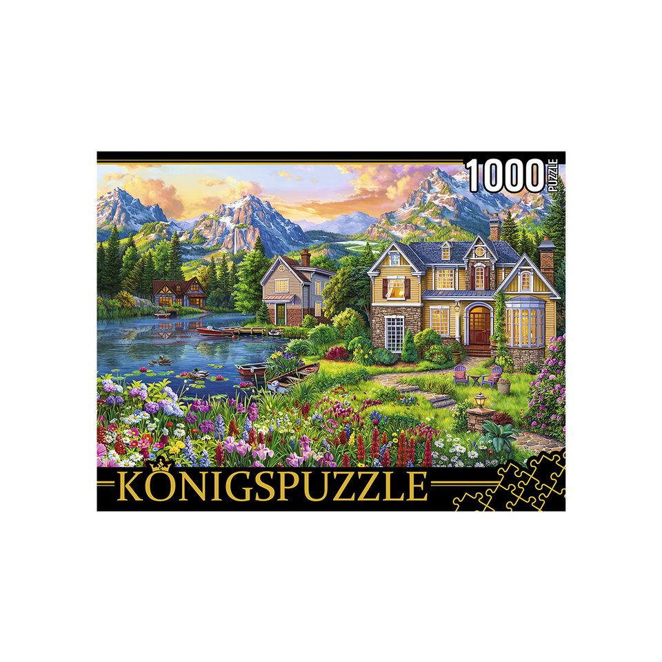 пазл 1000 элементов домик у поляны konigspuzzle ф1000-3584