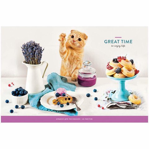 альбом для рисования 40 листов Great Time 33639 (303985)