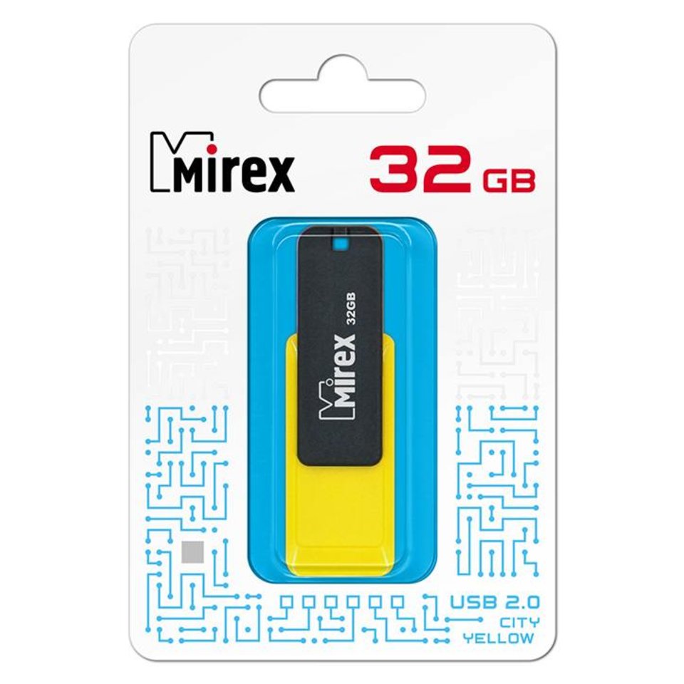 Флэш-драйв 16GB City Yellow Mirex 20046562