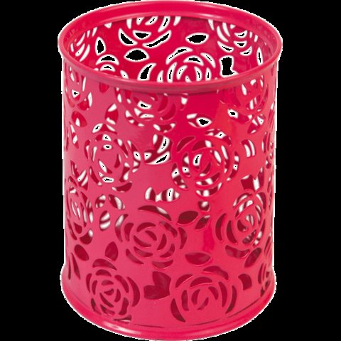 стакан для ручек металлический круглый ажурный 8х8х9,8см deVente 4104702