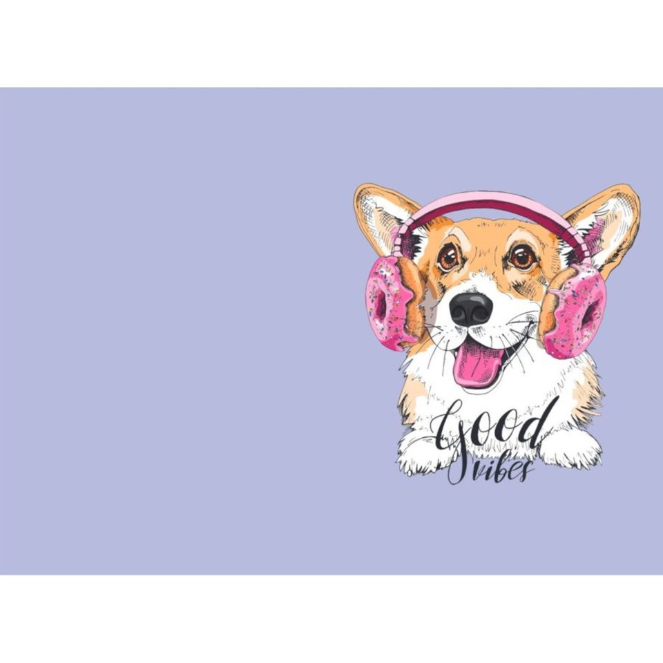 обложка для паспорта Корги ПВХ оп-0244