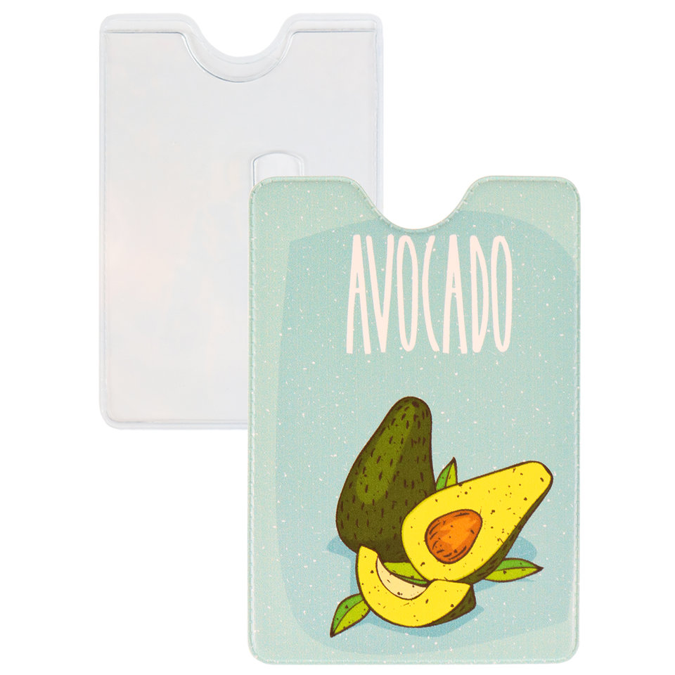 обложка для пропуска Авокадо ПВХ оп-4865