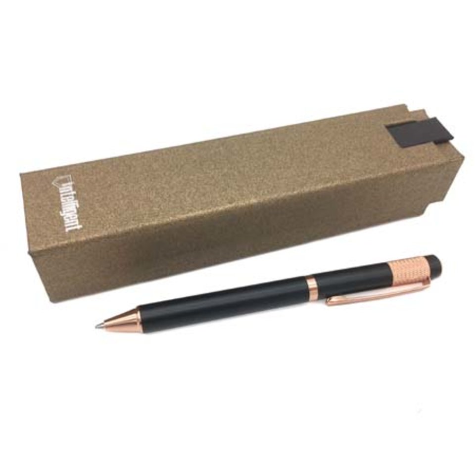ручка подарочная Intelligent черный металлический корпус наконечник бронза ce-290/317059