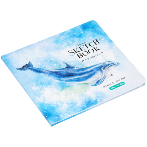 скетчбук 190х170 20 листов "Whale" 200г/м skbwg_37700 321998