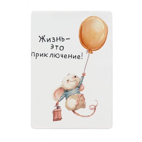 обложка для пропуска Мышонок ПВХ kw065-000100