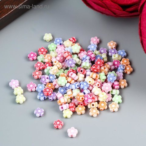 бусины Цветочки 150шт. 1056513