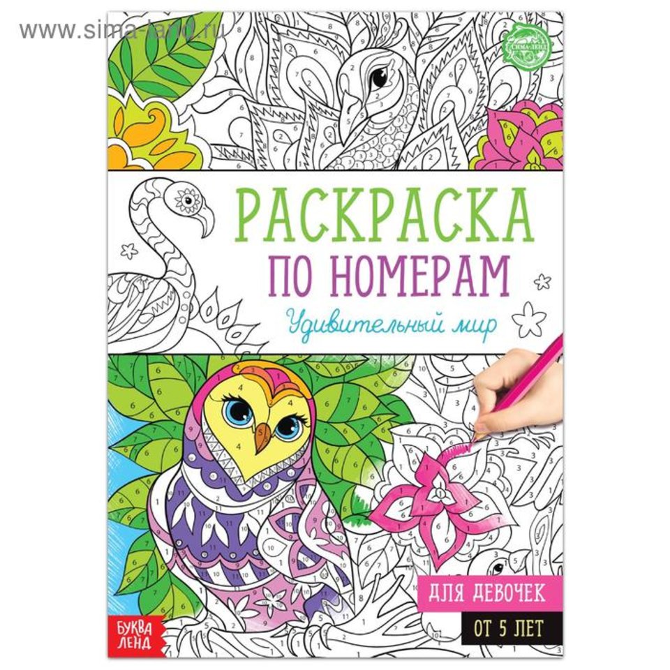 раскраска-антистресс Удивительный мир 5298377