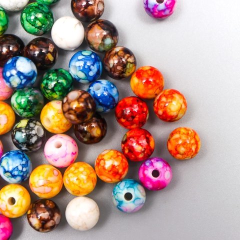 бусины Мраморные ассорти 7490014