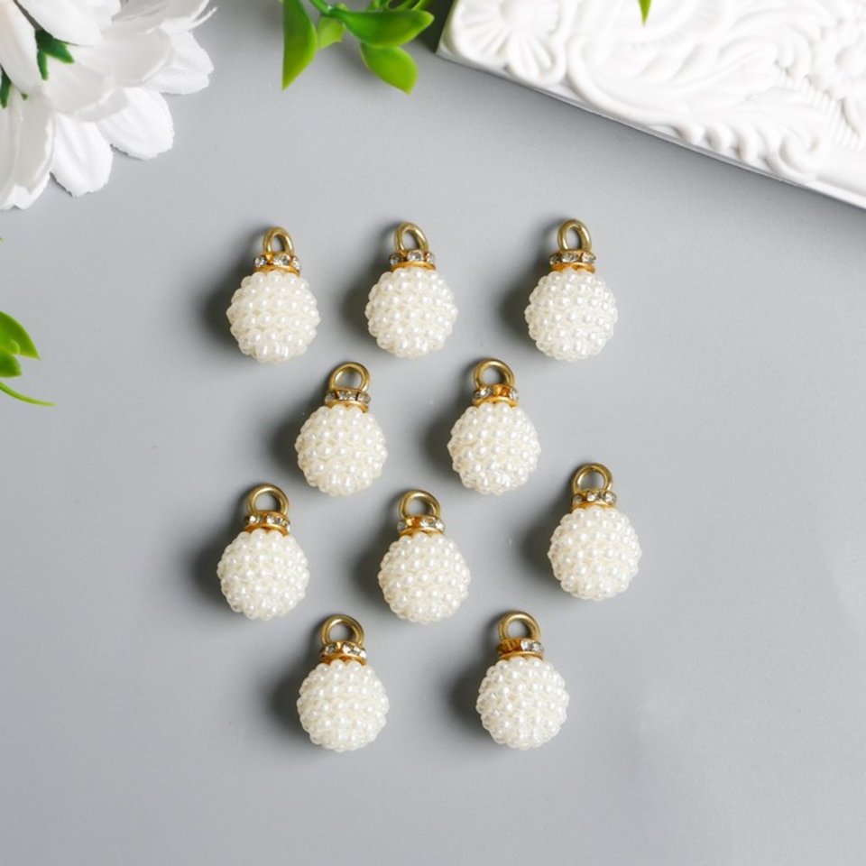 элементы для декора Барашковый шарик подвеска 10шт. 5392162