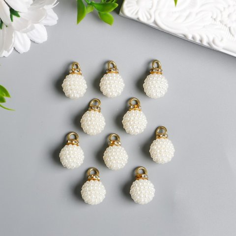 элементы для декора Барашковый шарик подвеска 10шт. 5392162