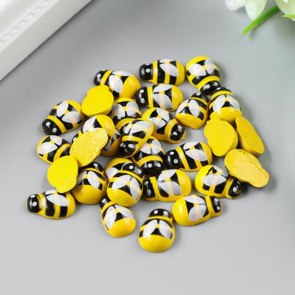 элементы для декора Желтая пчелка дерево 30шт. 3835241