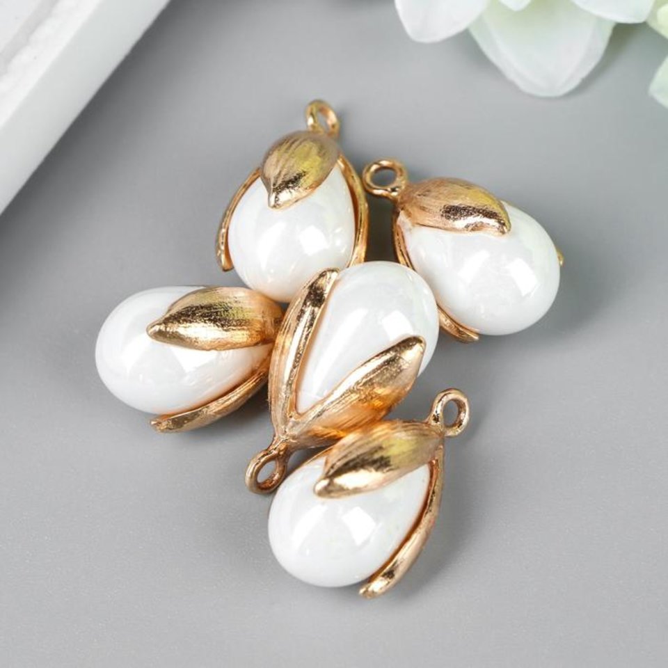 элементы для декора Жемчужина в раковине подвеска 5шт. 4780341
