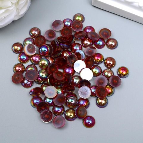 элементы для декора Полужемчужина бордовая 90шт. 5448976