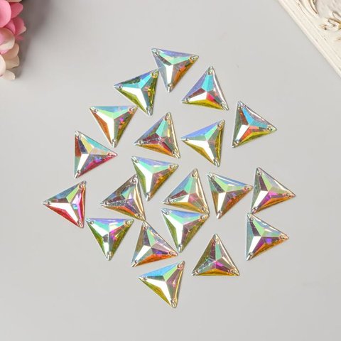 элементы для декора Треугольнички голография 20шт. 5430418