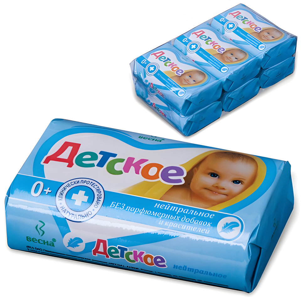 мыло туалетное детское Весна 90г земляника 6090 605146