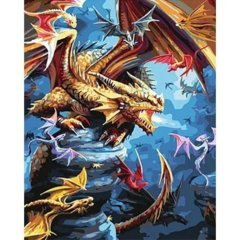 картина по номерам "Драконье царство" 40х50см gx34413
