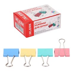 зажим для бумаг 41мм цветной 209432/225159/41_19362