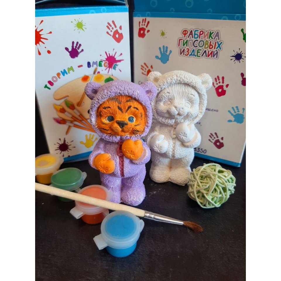 фигурка гипсовая для раскрашивания Тигренок фк 21-321-1