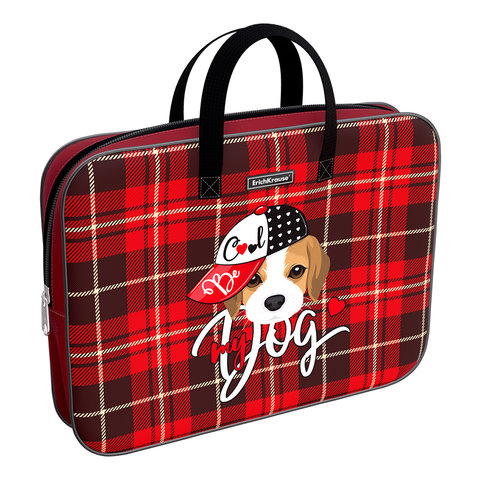 папка с ручками Cute Dog текстиль 52654