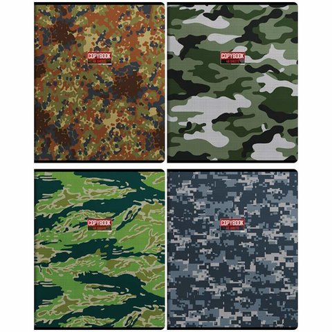 тетрадь 48 листов Камуфляж в клетку 20926 263491