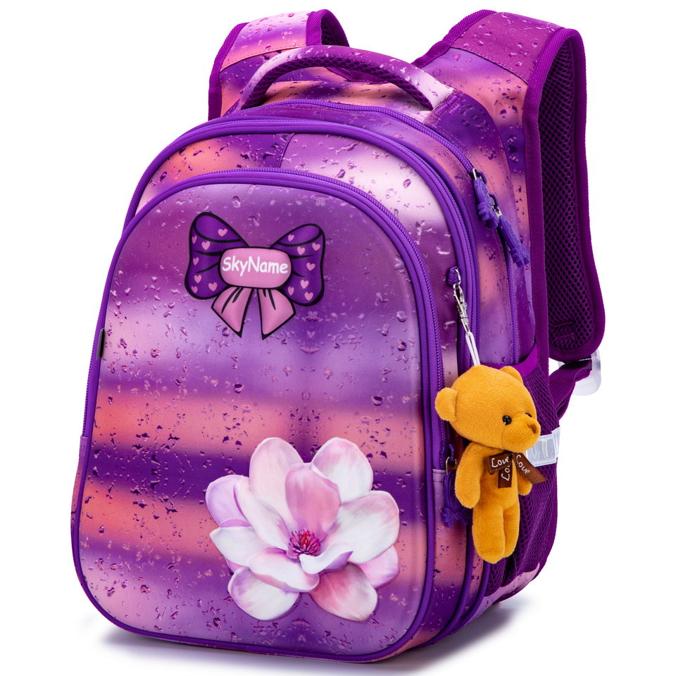 рюкзак для мальчика цветок с мишкой r1-026 (135)