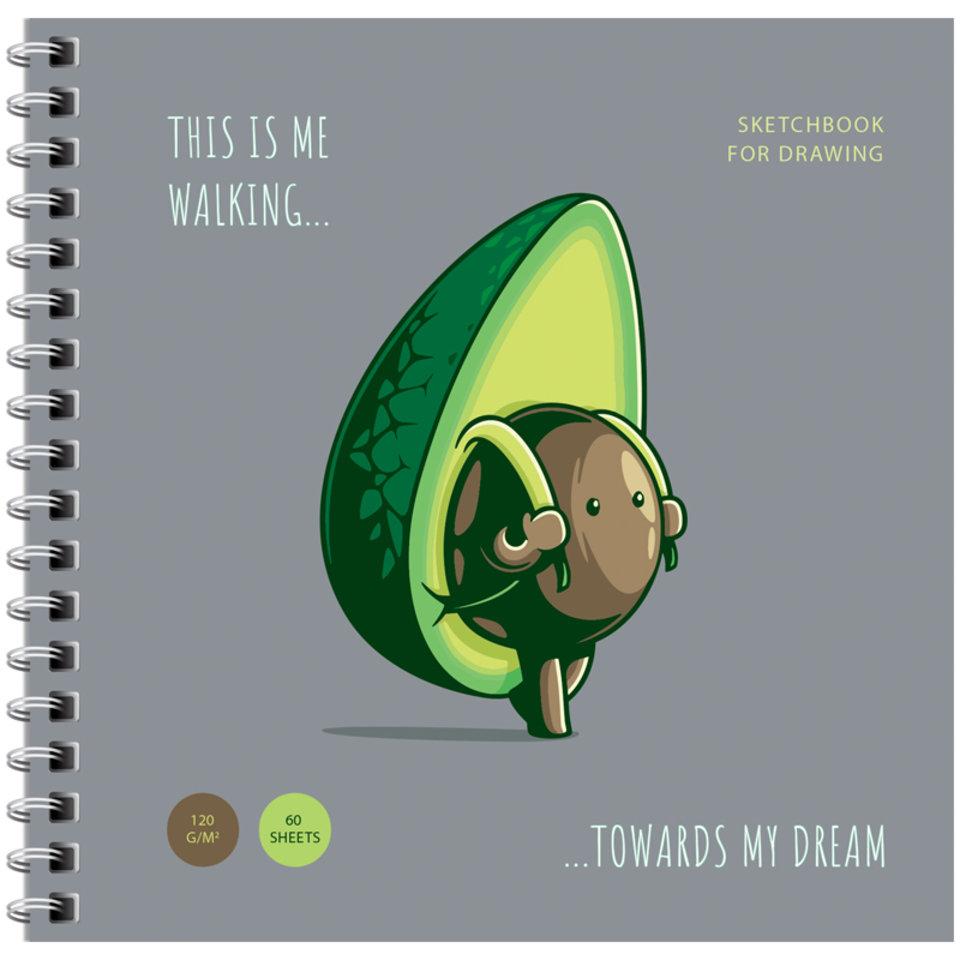 скетчбук А6 60 листов Avocadreams 120г/м2 ms_44873 337359