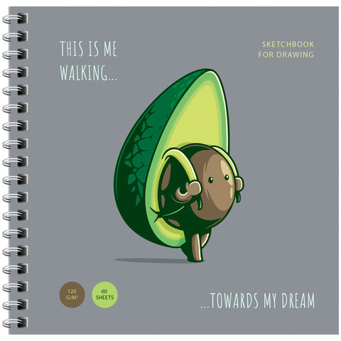 скетчбук А6 60 листов Avocadreams 120г/м2 ms_44873 337359