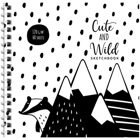 скетчбук А6 60 листов Black&White 120г/м2 ms_44875 337361