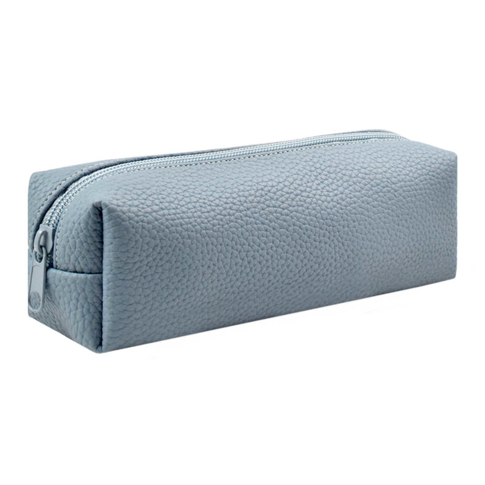 косметичка универсальная серая кожзам 53941