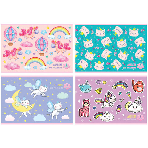 альбом для рисования 8 листов Hello, Cute! 8734 326441
