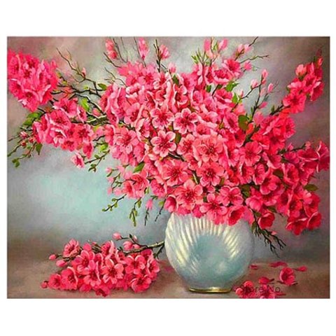 картина по номерам Цветы 40х50см tz 13966