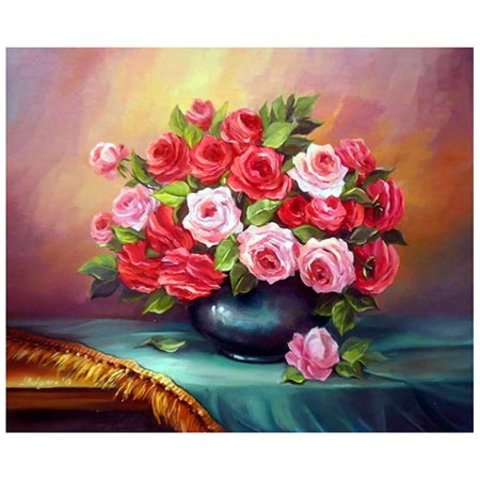 картина по номерам Цветы 40х50см tz 13970