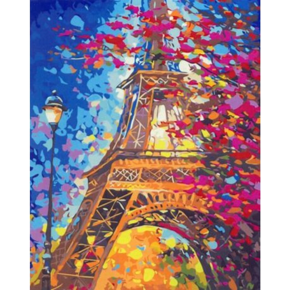 картина по номерам Париж 30х40см tz 13863