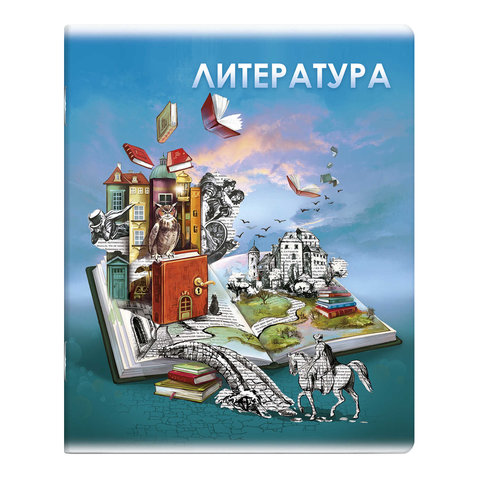 тетрадь предметная 48 листов Литература Книга Знаний 60501