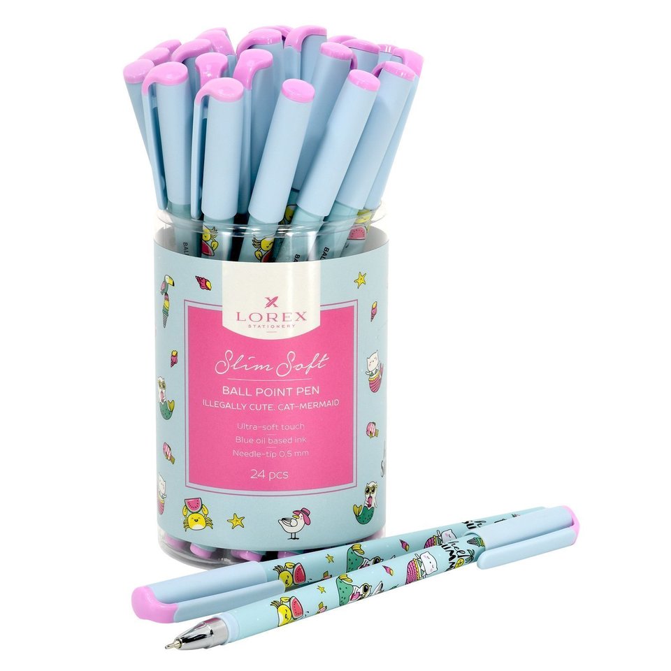 ручка шариковая Lorex Illegally Cute LXOPSS-IC4 синяя