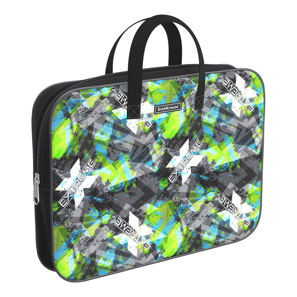 папка с ручками Extreme текстиль А4+ 52665