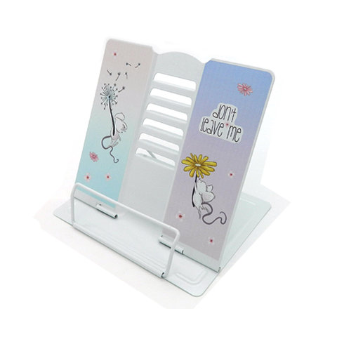 подставка для книг Мышка с Одуванчиком металл co-7004