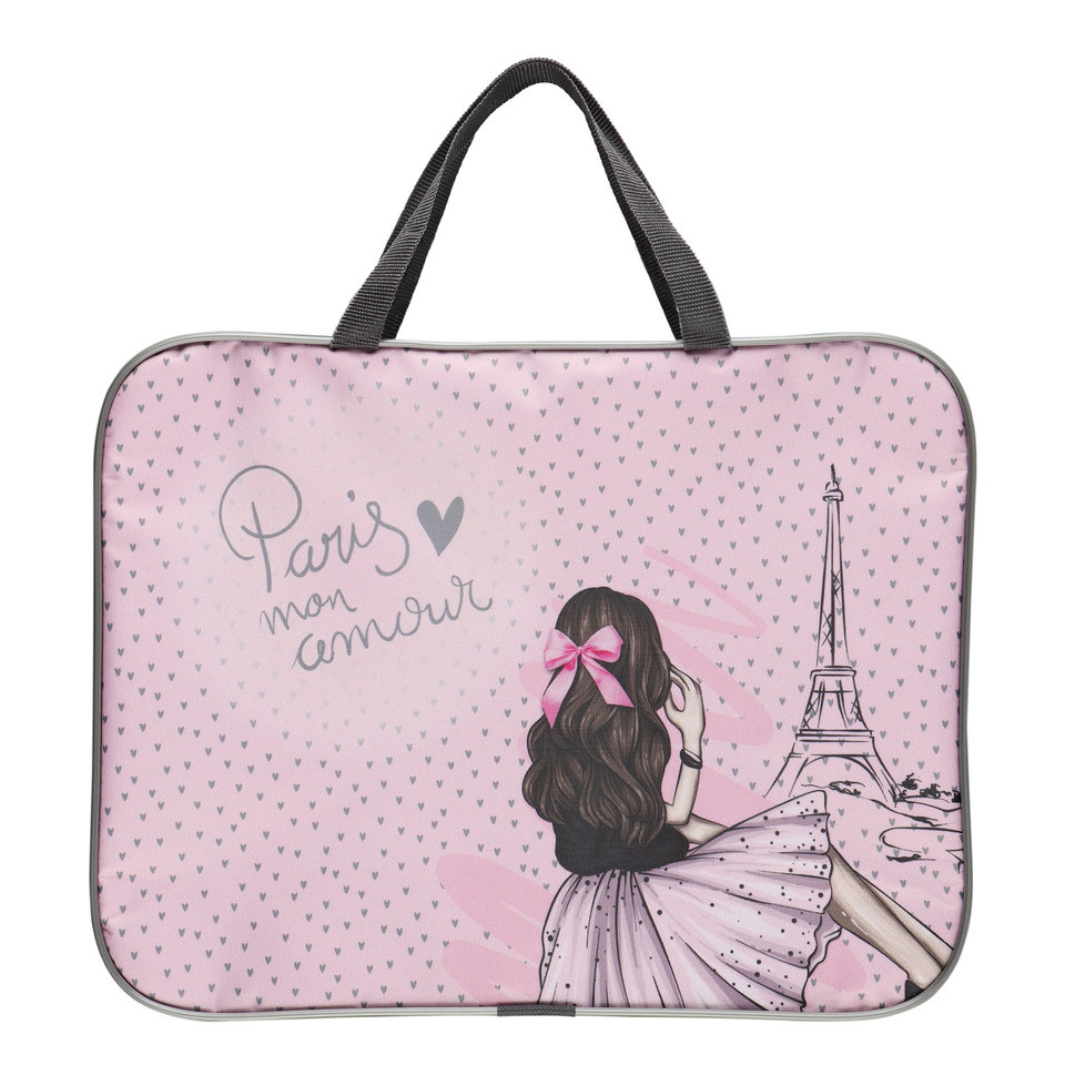 папка с ручками Paris Fashion текстиль А4+ 215107