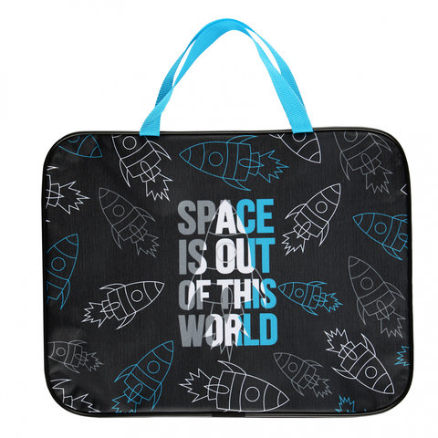 папка с ручками Space текстиль А4+ 215113