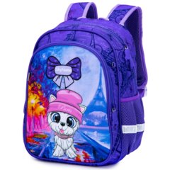 рюкзак для девочки Собачка в Шапке с брелком мишкой r5-001 (142)
