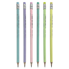карандаш простой Acmeliae Pastel трехгранный ластик HB 43009