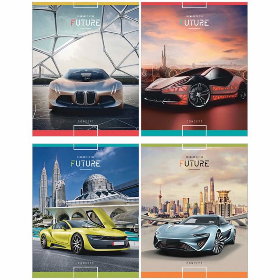 тетрадь 48 листов Авто.Forward to the Future в клетку 13665 245110