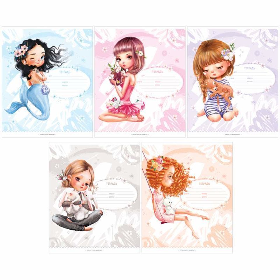 тетрадь 12л Рисунки Wonderful care косая линия 35149 309812