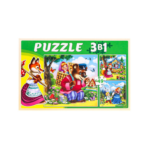 пазл 3х49 элементов макси 3в1 Сказки для Малышей п-2479