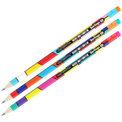 карандаш простой Berlingo Color Block круглый с ластиком bp00s03