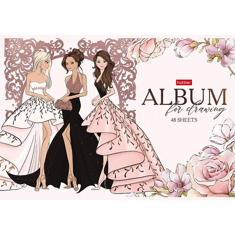 альбом для рисования 48 листов Fashion Girl 074751